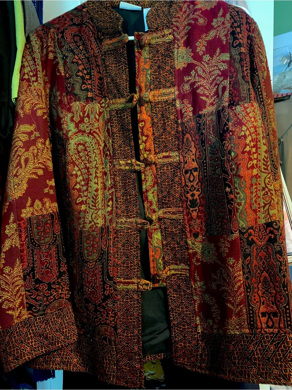 White Stag Red and Gold Brocade Jacket